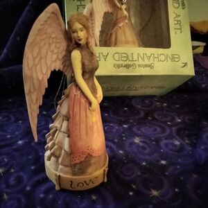 Jessica Galbreth Enchanted Art LOVE Angel Collectible Ornament